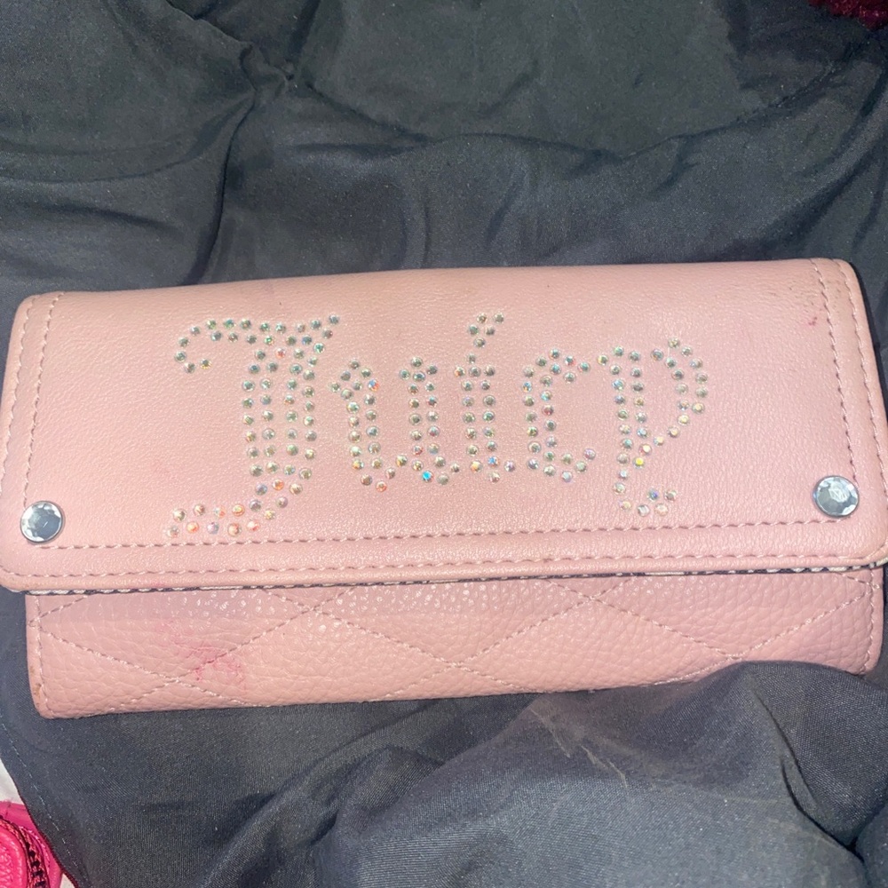 Juicy rhinestone wallet
